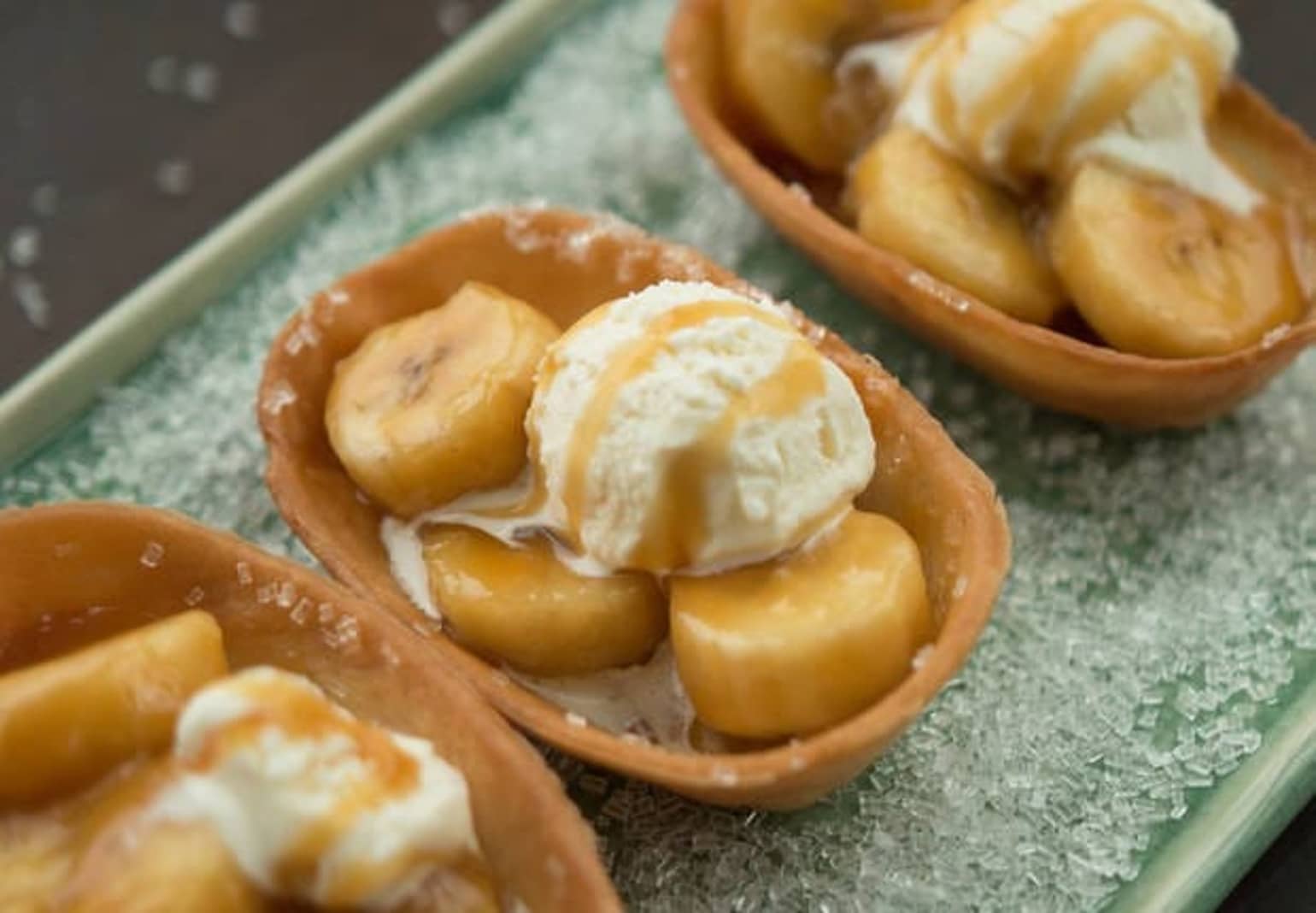 Bananas Foster Mini Taco Bowls™